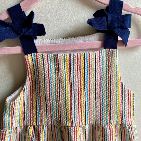 Zara pinafore multicolored striped dress - Picture 3 of 5